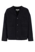 Loewe Wool Blend Cardigan — Navy