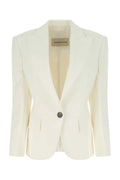 Alexandre Vauthier Stretch Viscose Blend Blazer — White