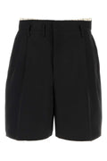 Maison Margiela Wool Bermudas — Black
