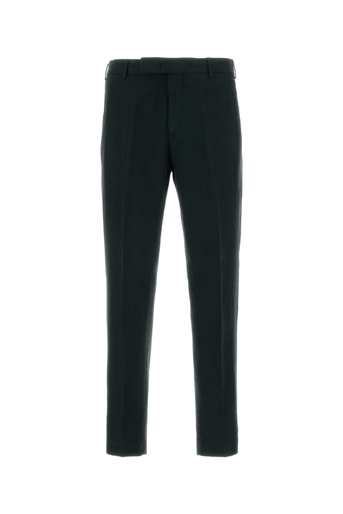 Pt Torino Lyocell Blend Trousers — Black