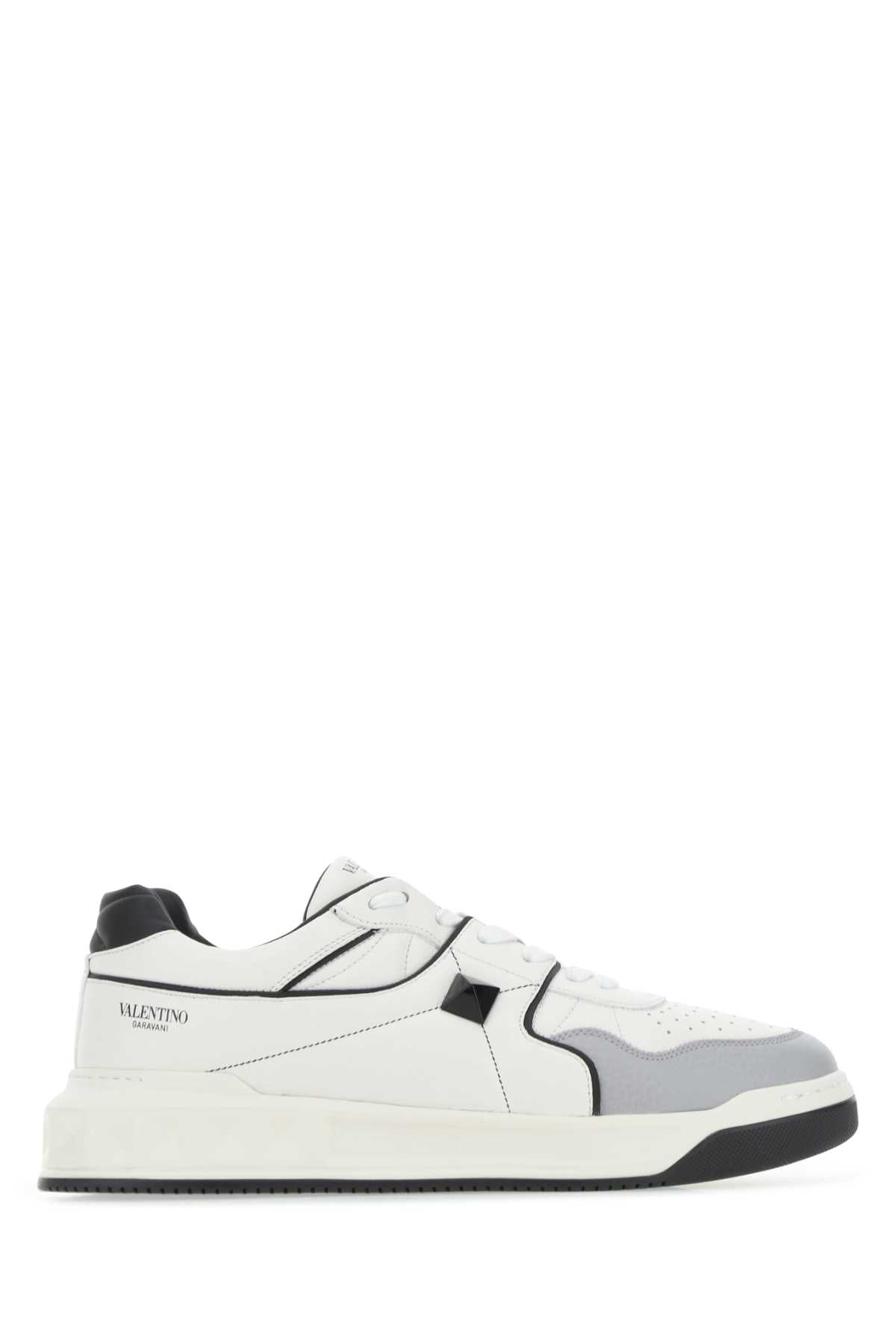 Valentino Garavani Nappa Leather Low-Top Sneakers — White