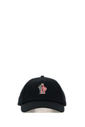 Moncler Grenoble BASEBALL Logo-Embroidered Cotton Baseball Cap — Black