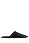 Mule de cuero napa Gucci — Negro
