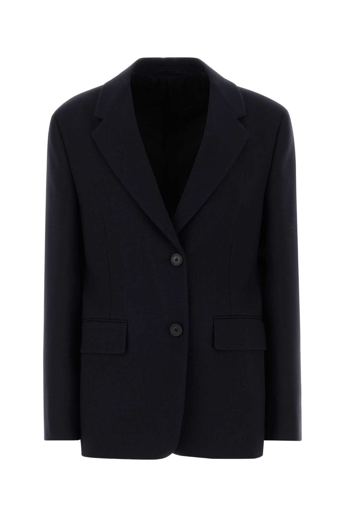 Prada Wool Blazer — Navy