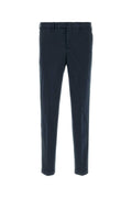 Pt Torino Cotton-Elastane Trousers — Navy