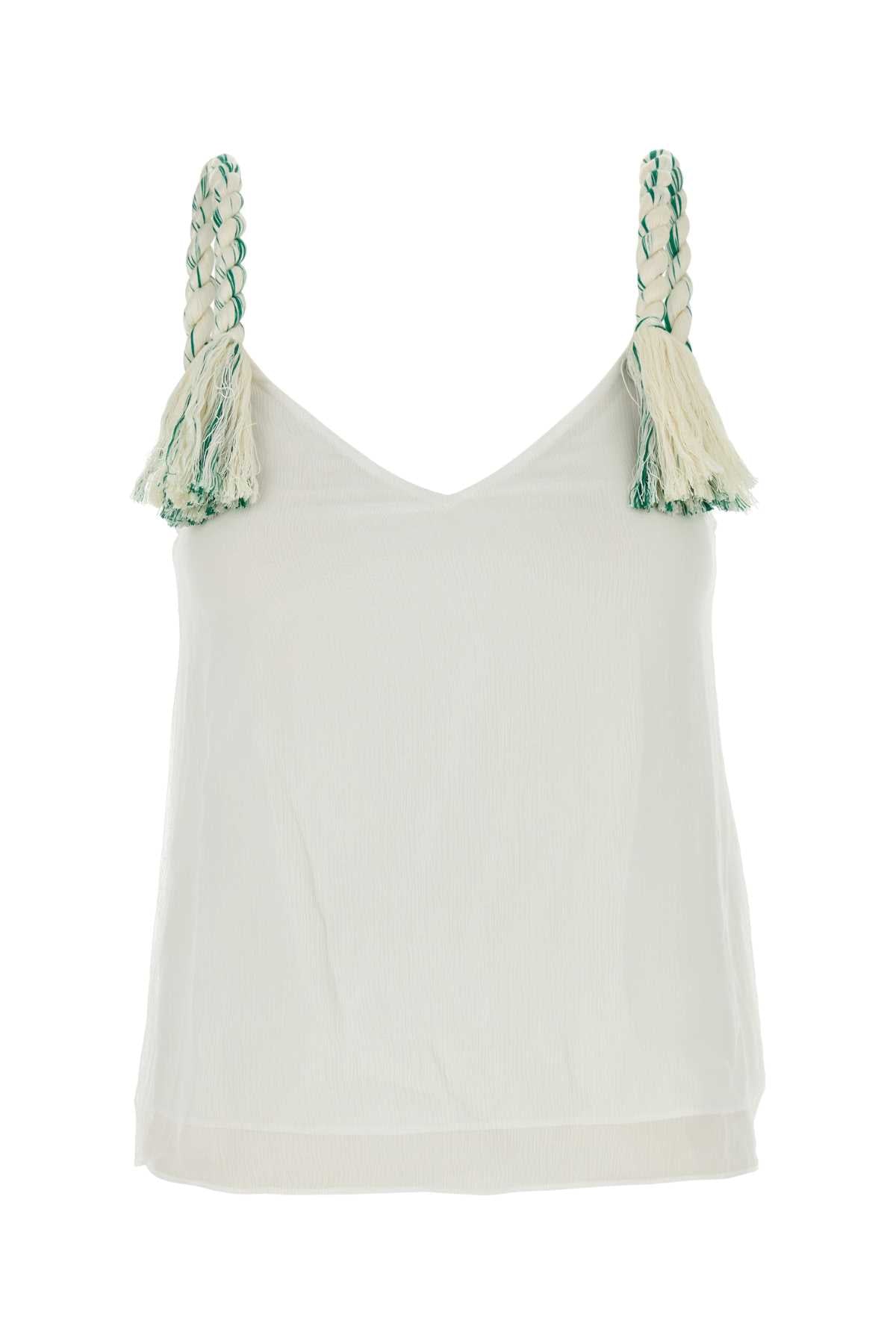 JW Anderson Strap Tank Top — White