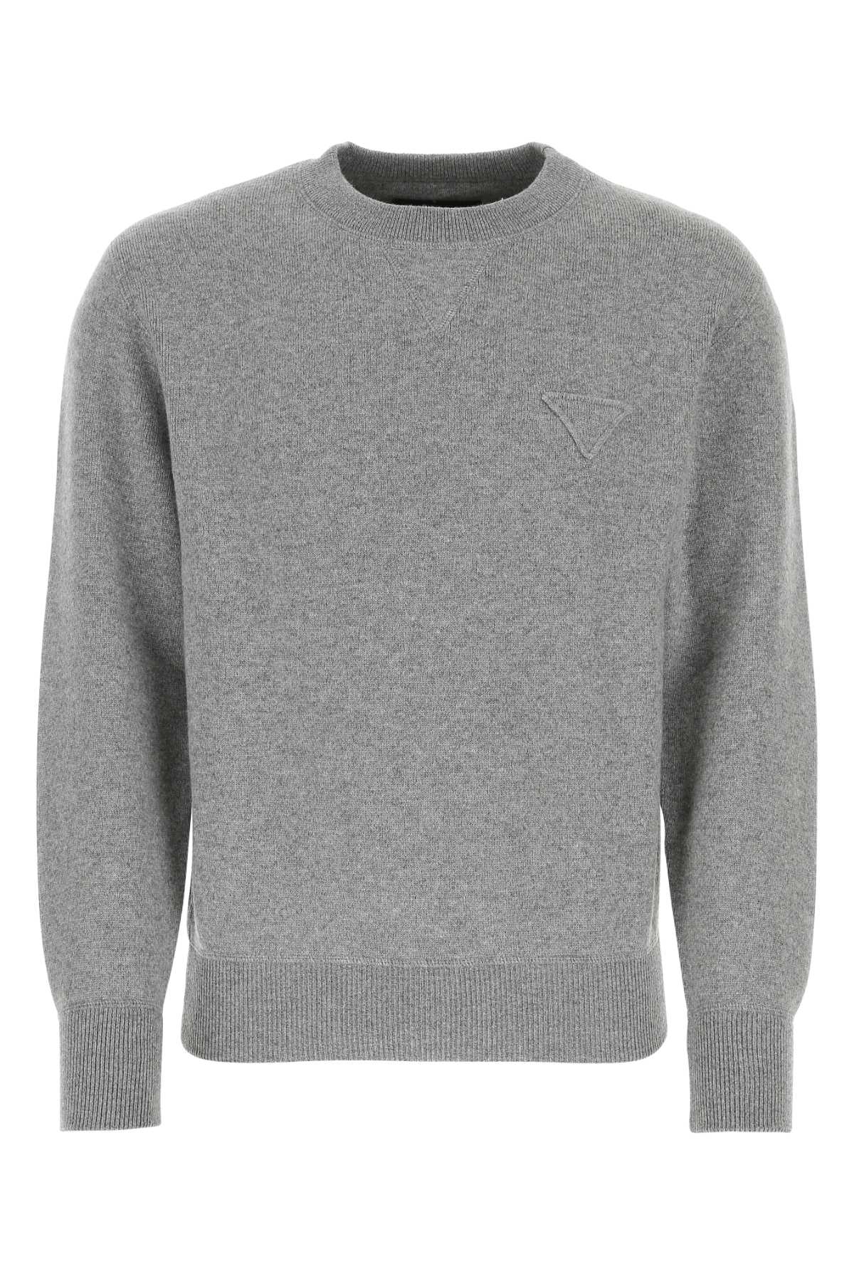 Suéter de mezcla de cachemira Prada — Gris