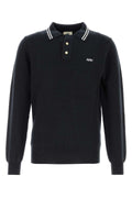 Autry Wool Polo Shirt — Navy