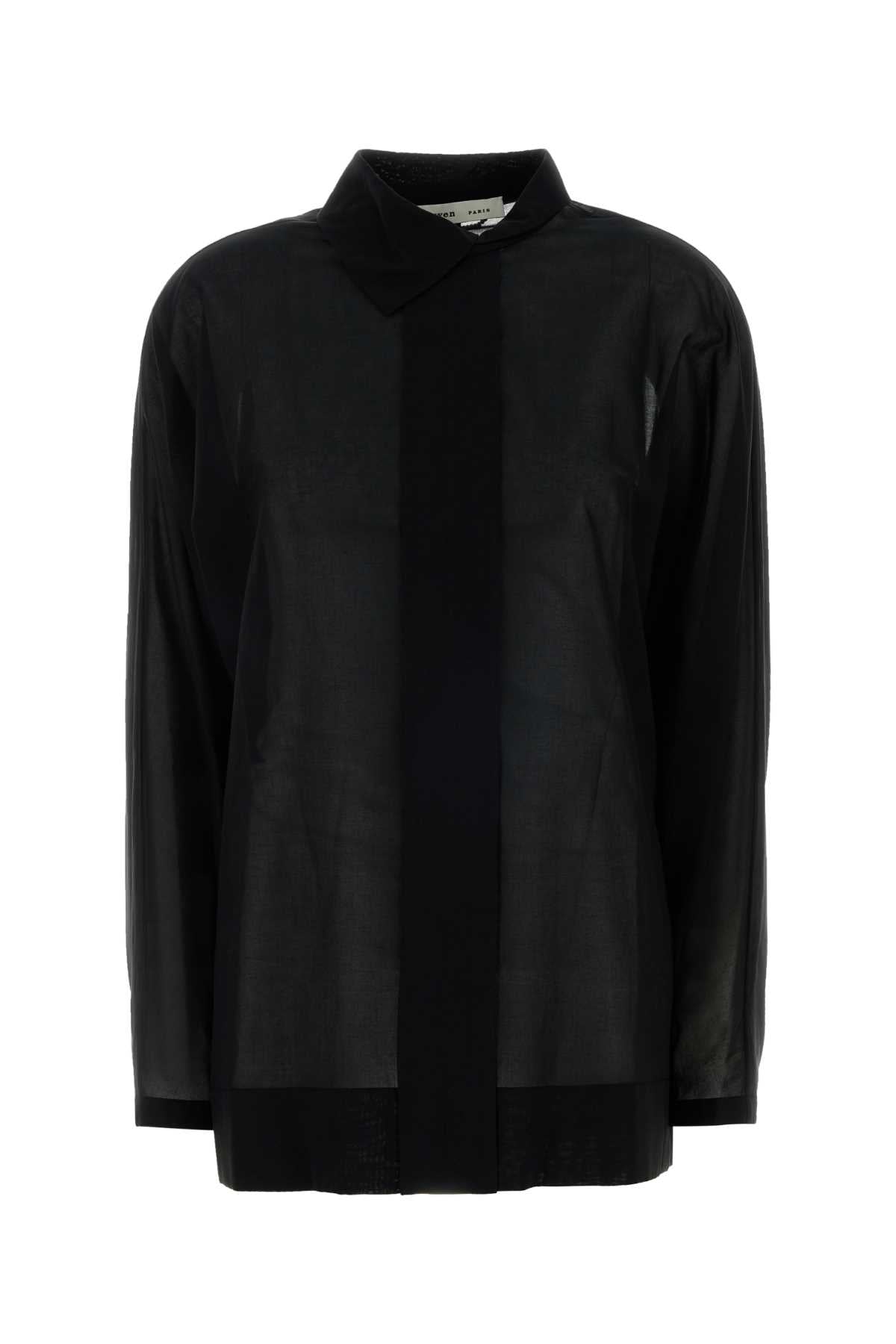 Carven Cotton Sweater — Black