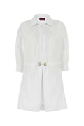 Gucci Horsebit-Accented Poplin Shirt Dress — White