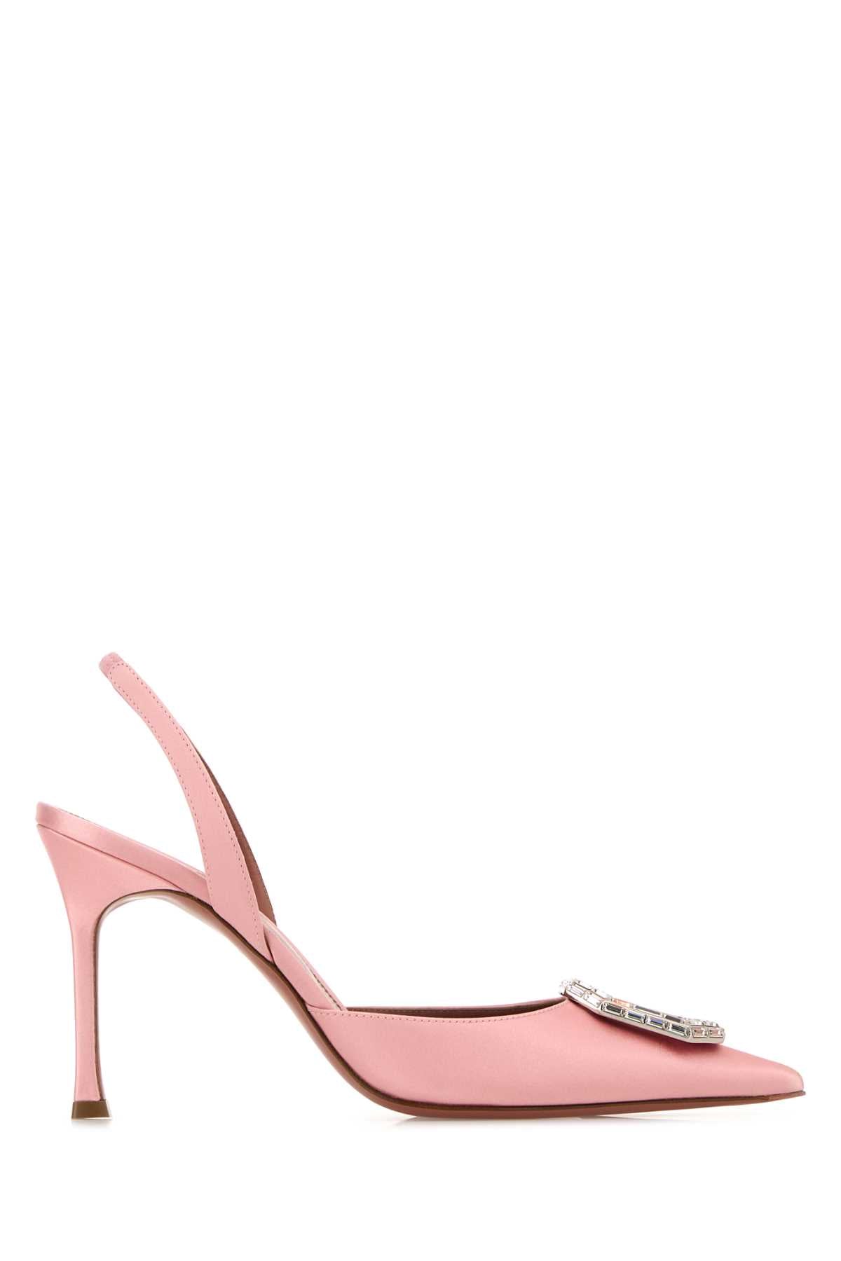 Amina Muaddi Camelia Sling 90 Pump — Pink