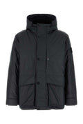 Stone Island Short Parka — Navy