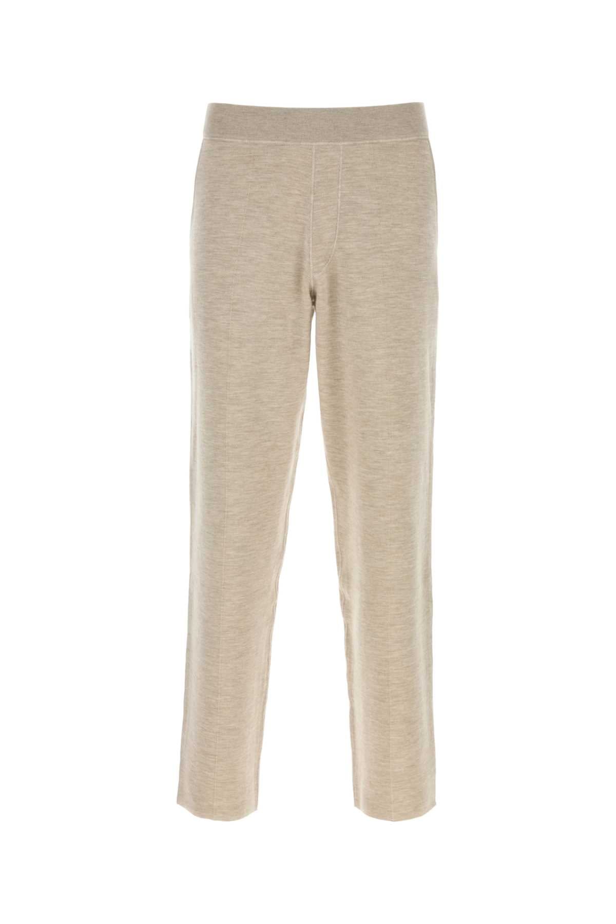 Brioni Cashmere-Blend Trousers — Beige