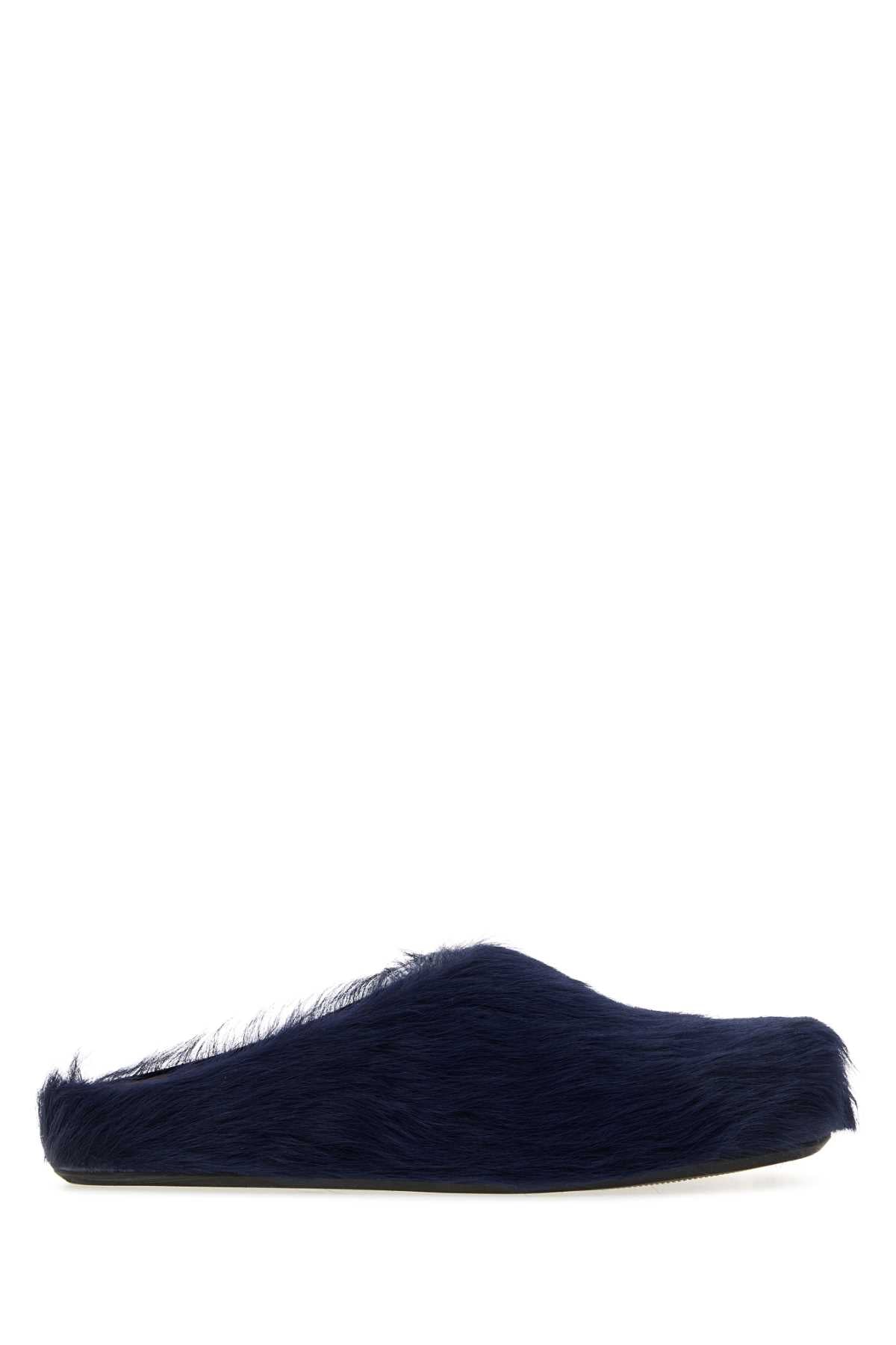 Marni Fussbett Slipper — Navy
