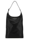 Durazzi Nappa Leather Shoulder Bag — Black