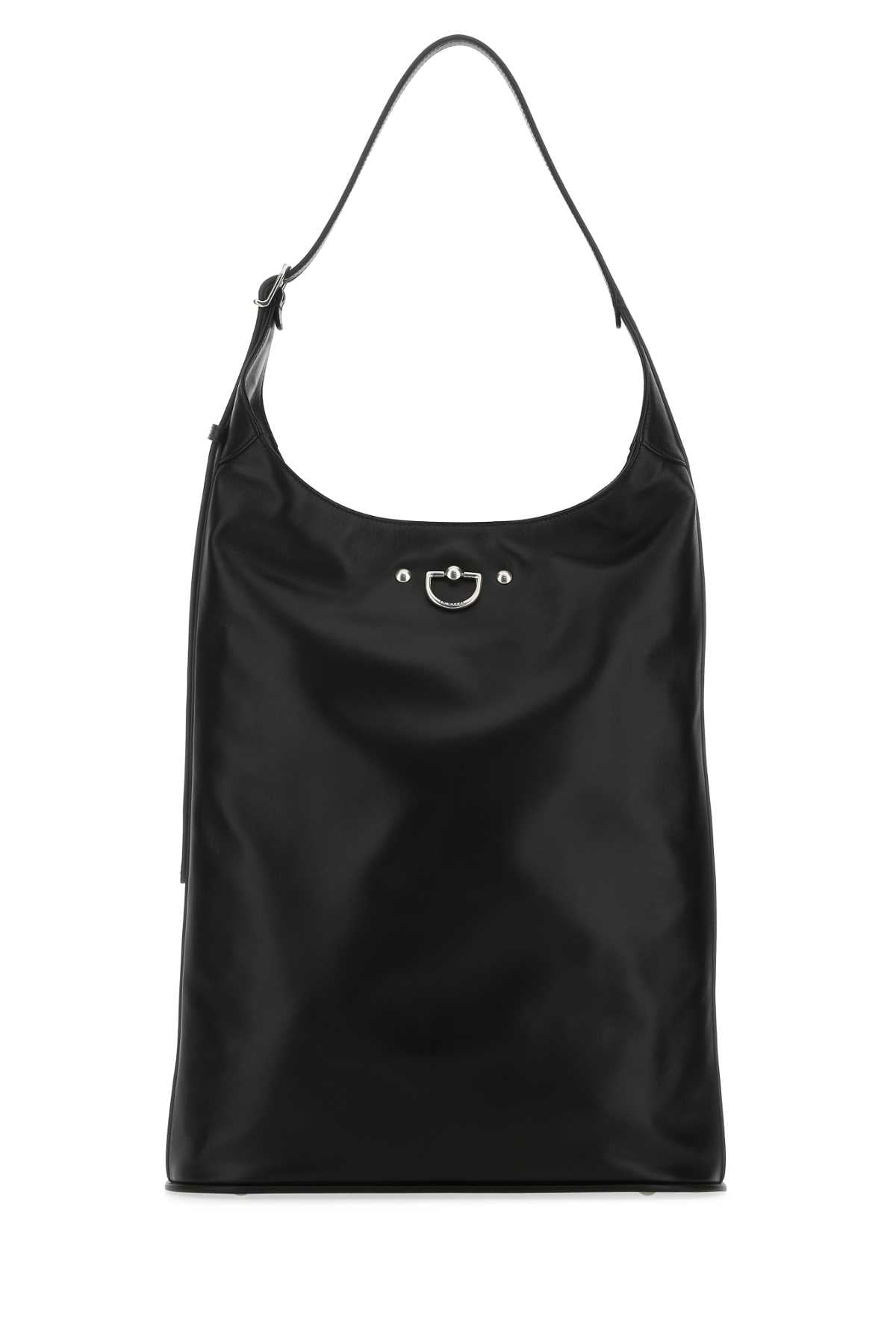 Durazzi Nappa Leather Shoulder Bag — Black