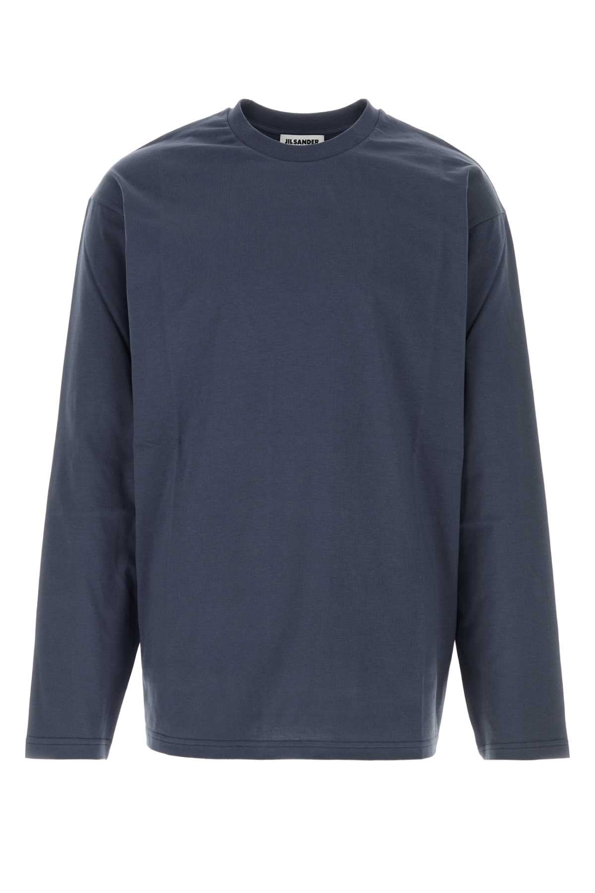 Jil Sander Cotton Crew-Neck T-Shirt — Navy