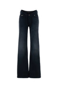 Balenciaga Curved Waist Jeans — Navy