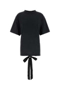 Balenciaga Lace-Up T-Shirt — Black