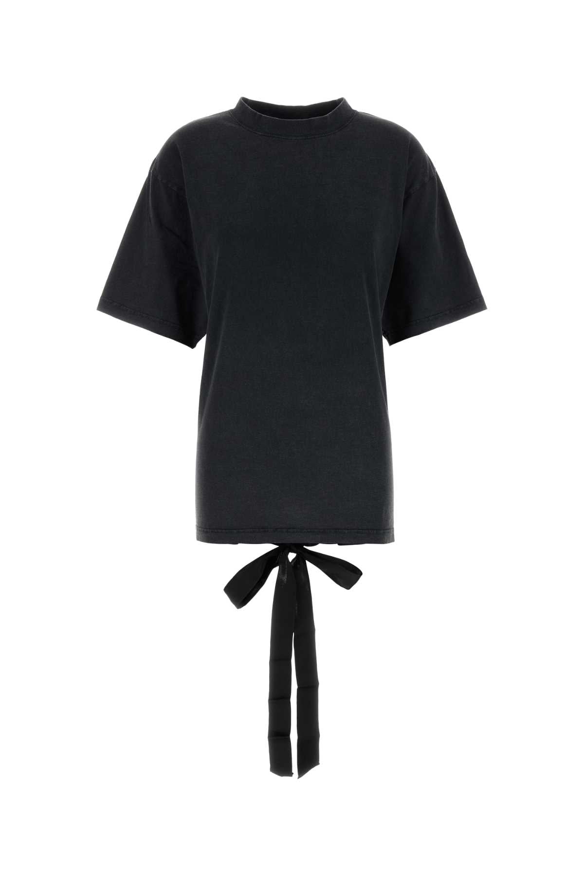 Balenciaga Lace-Up T-Shirt — Black