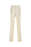 Tom Ford Silk Trousers — Ivory