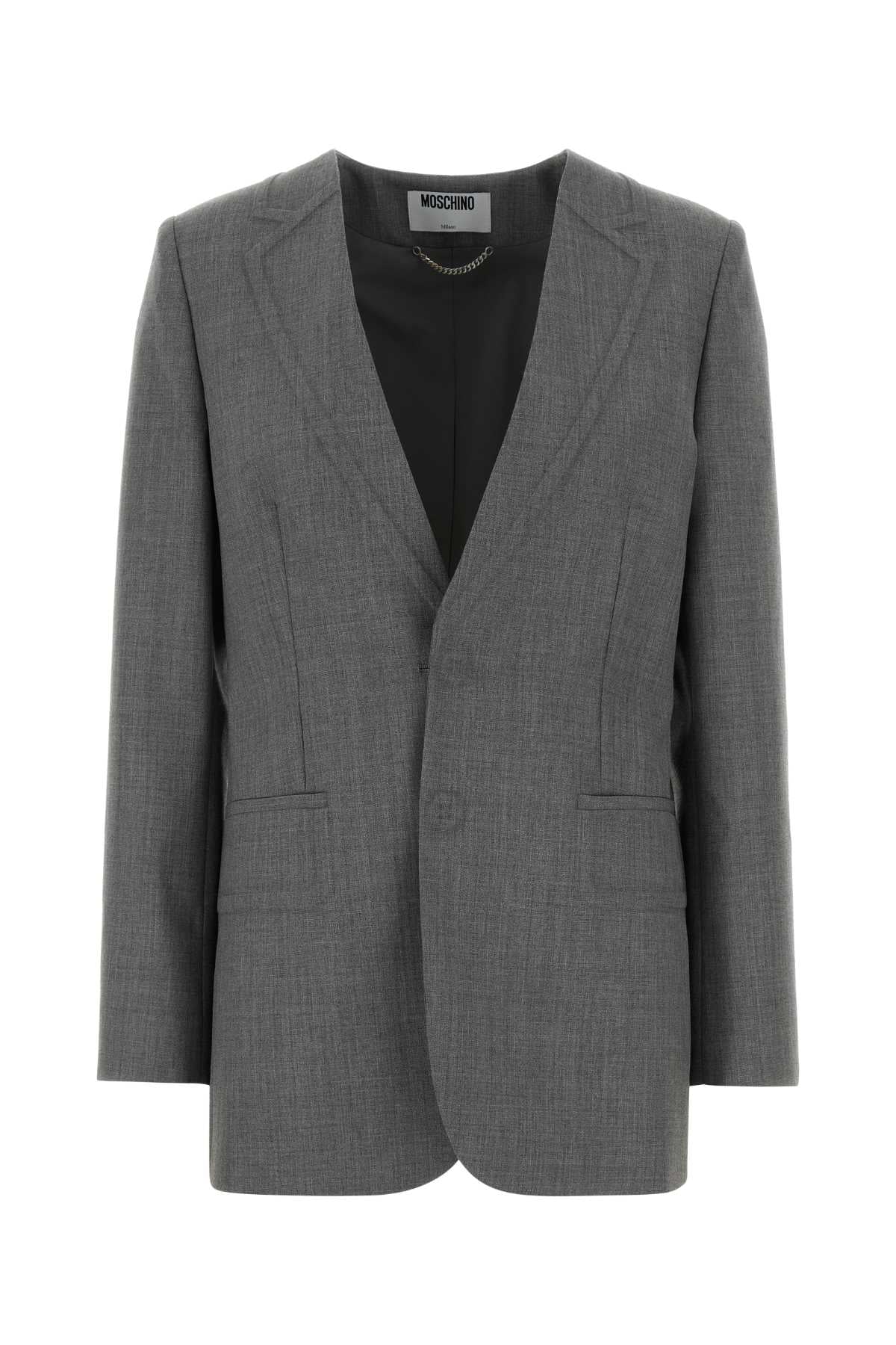 Moschino Virgin Wool Blazer — Gray