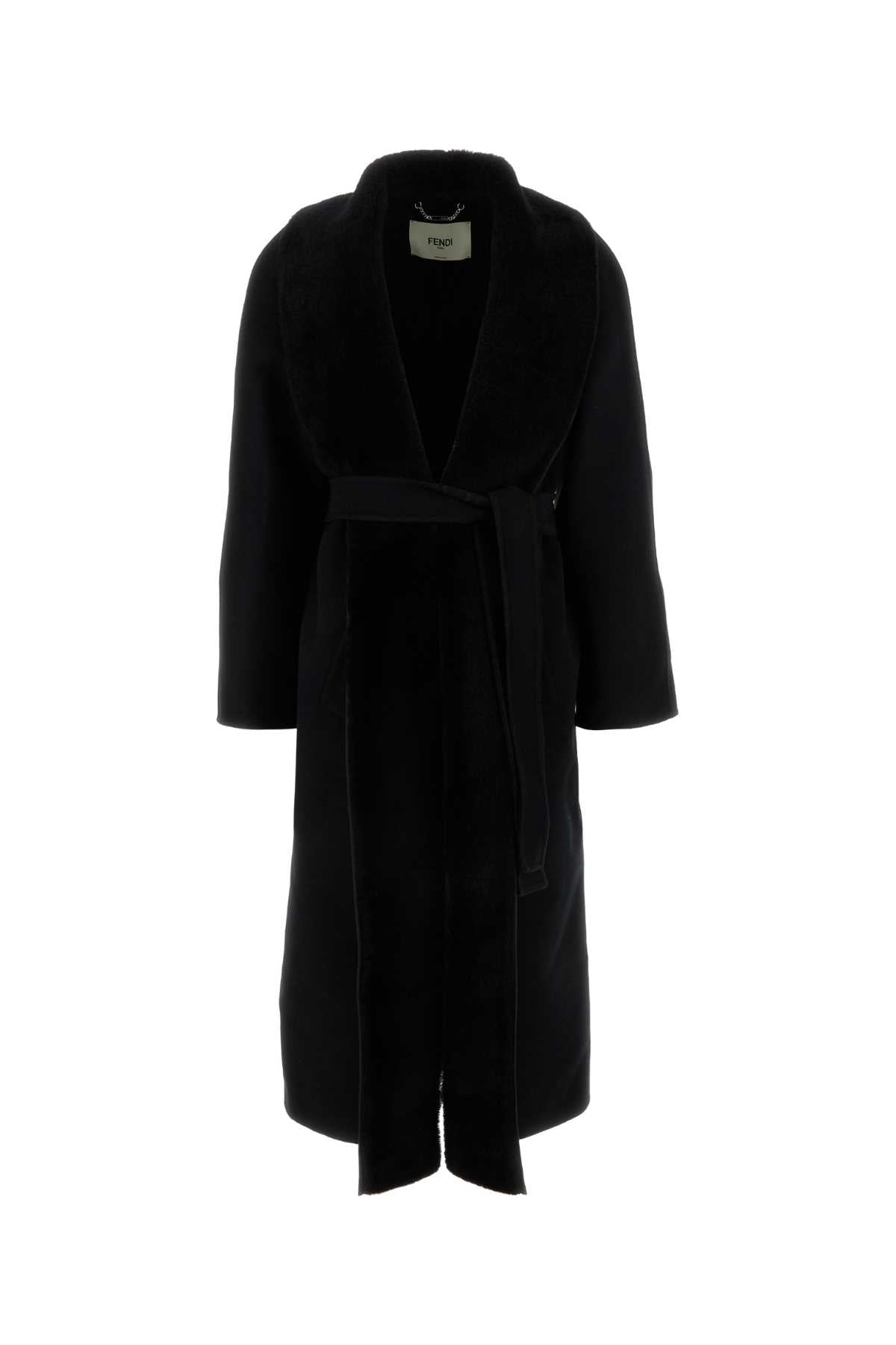 Fendi Cappotto Coat — Black