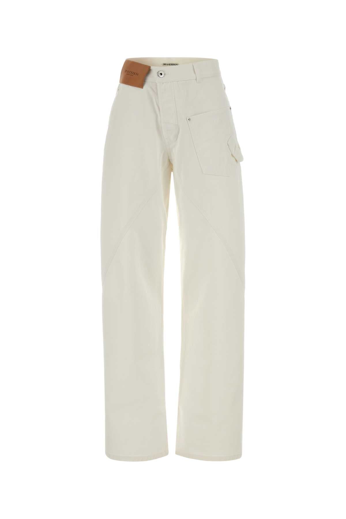 JW Anderson Twisted Workwear Jeans — White