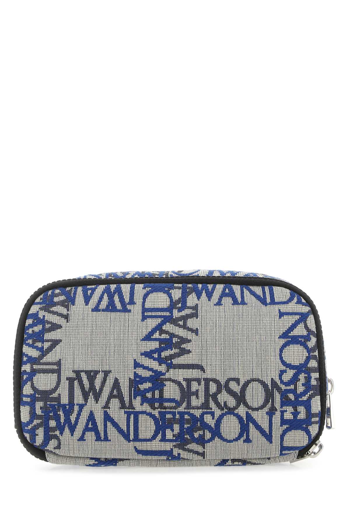JW Anderson Embroidered Fabric Travel Wallet — Blue