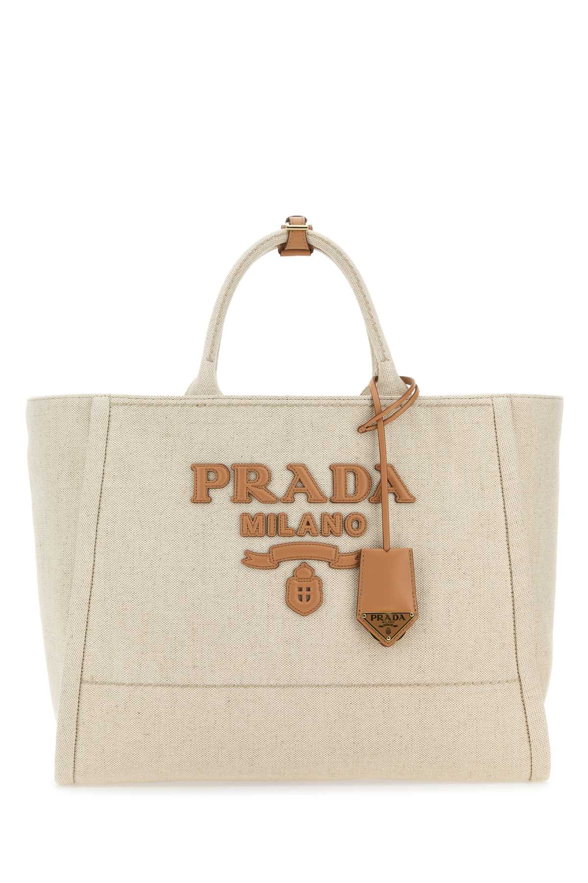 Prada Milano Tote Bag — Beige