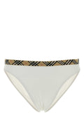 Burberry Stretch Nylon Bikini Bottom — White