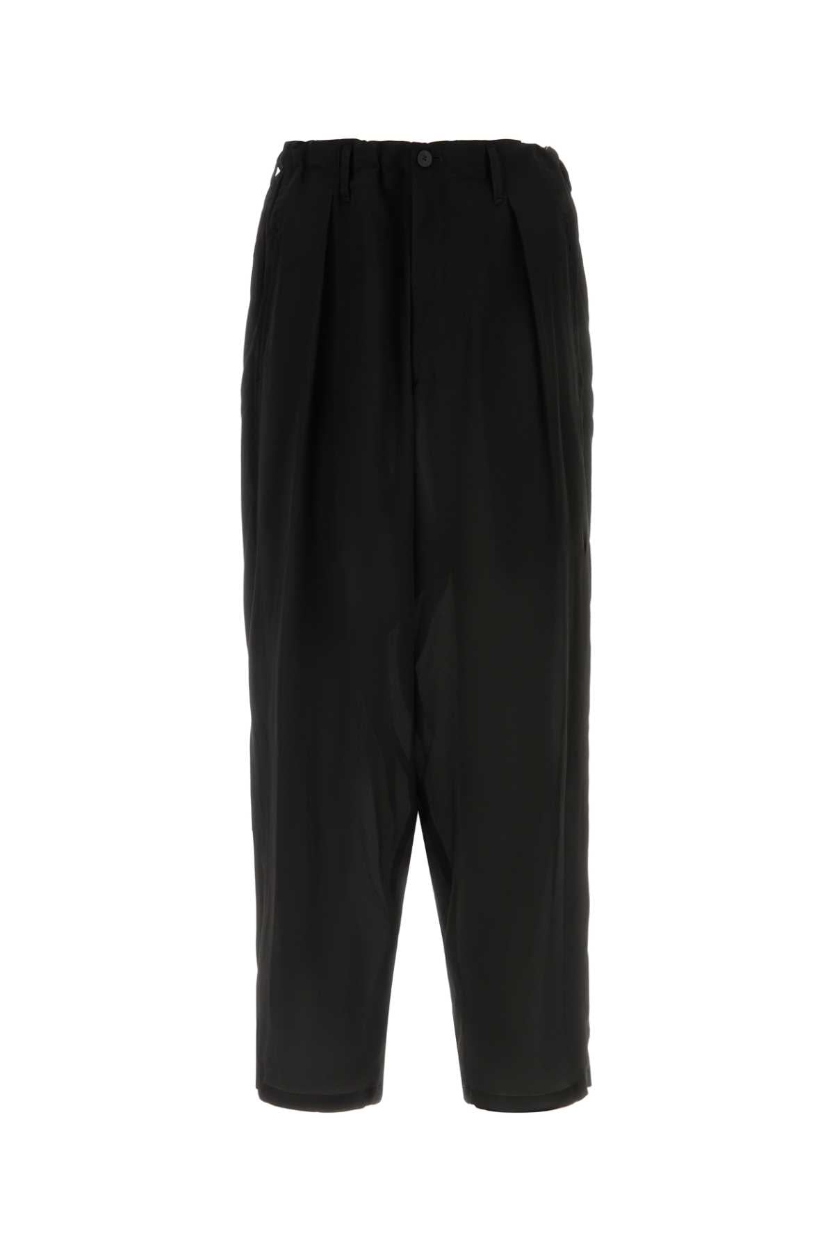 Yohji Yamamoto Tuck Trousers — Black