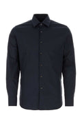 Prada Stretch Poplin Shirt — Blue
