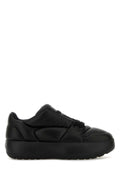 Dsquared2 Padded Leather Sneaker — Black