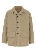 Maison Margiela Cotton Overshirt Jacket — Beige