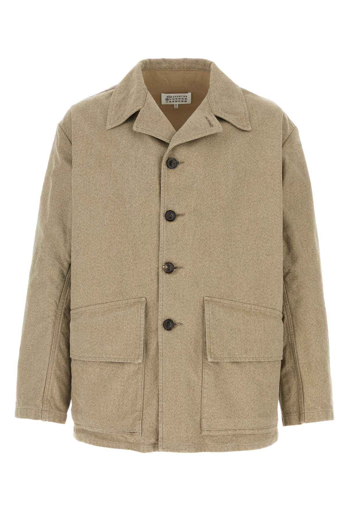 Maison Margiela Cotton Overshirt Jacket — Beige