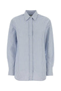 Golden Goose Deluxe Brand Striped Cotton Shirt — Blue