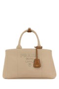 Prada Top Handle Bag — Beige