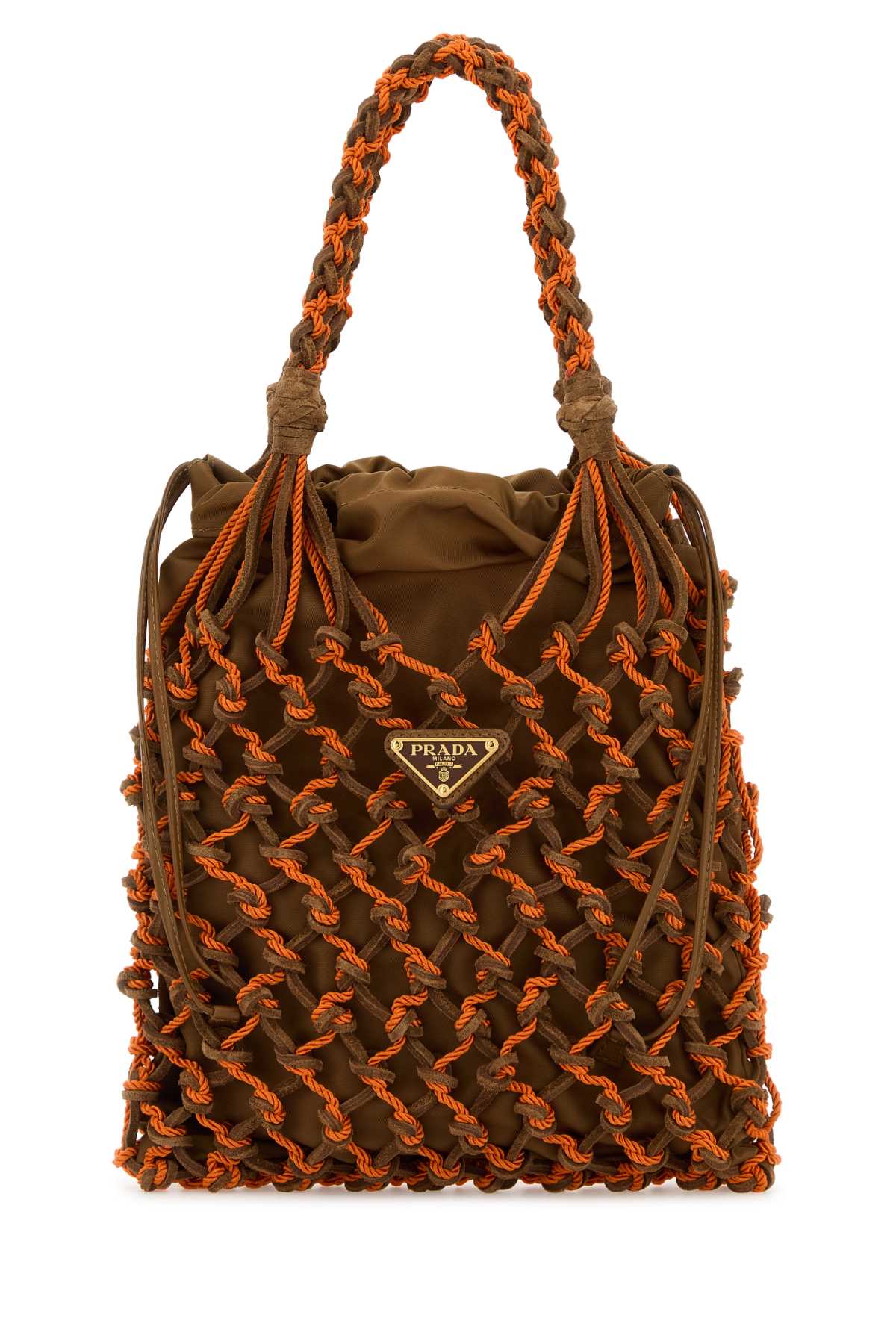 Bolso de hombro Prada Mano — Marrón