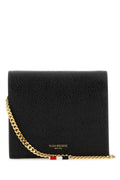 Thom Browne Grain Leather Card Case — Black
