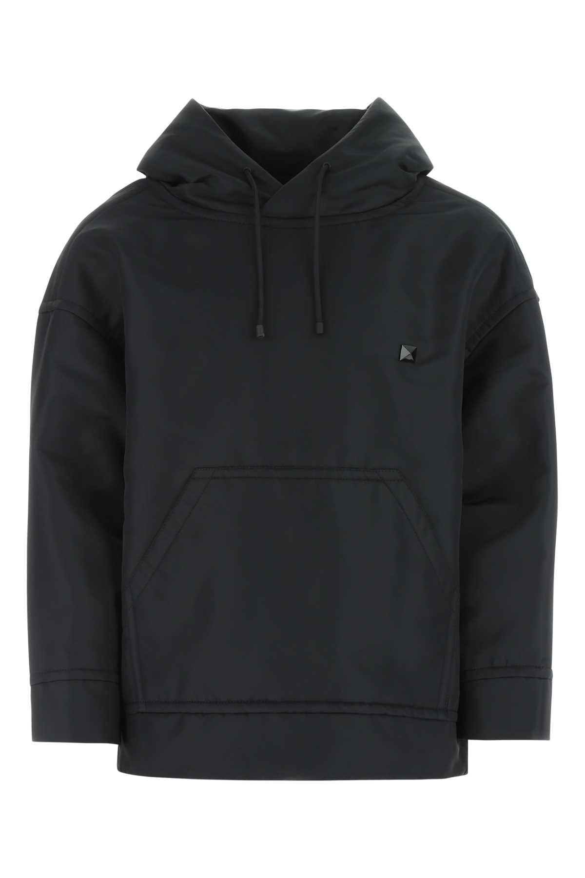 Valentino Garavani Nylon Hoodie — Black