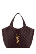 Saint Laurent Icare Shoulder Bag — Burgundy