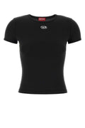 Diesel Stretch Cotton T-Shirt — Black