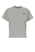Jil Sander Logo-Embroidered Cotton T-shirt — Gray