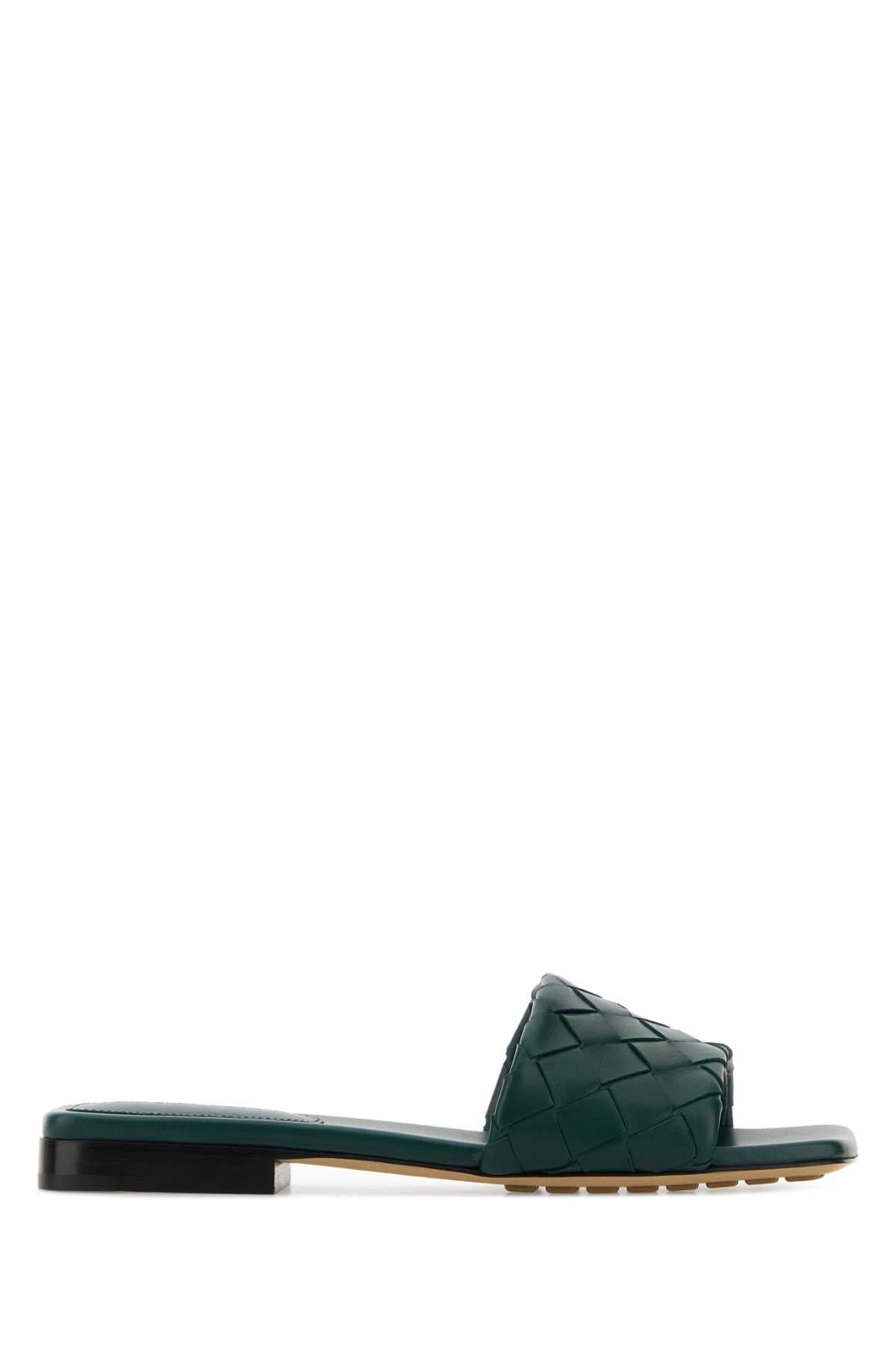 Bottega Veneta Parco Slide — Green