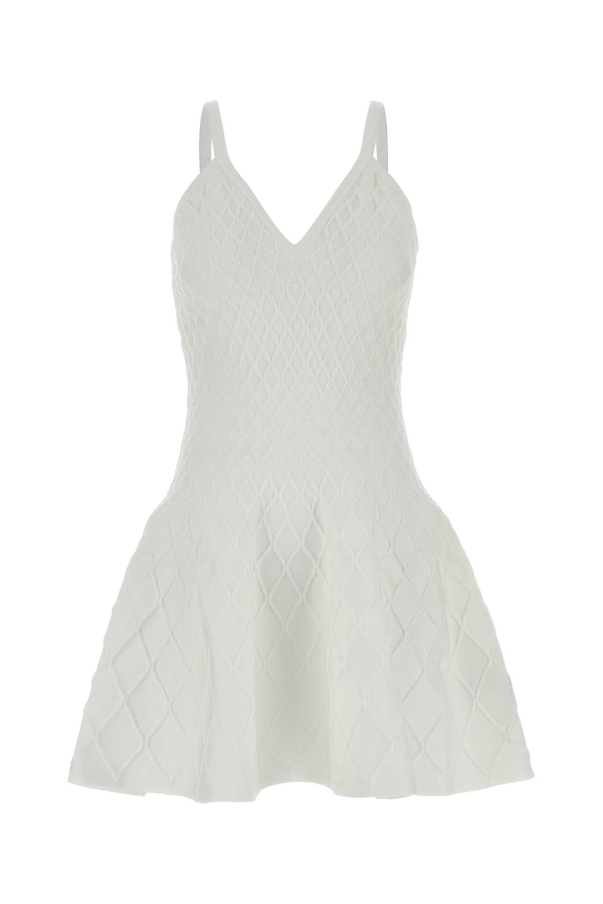 Balmain Compact Dress — White