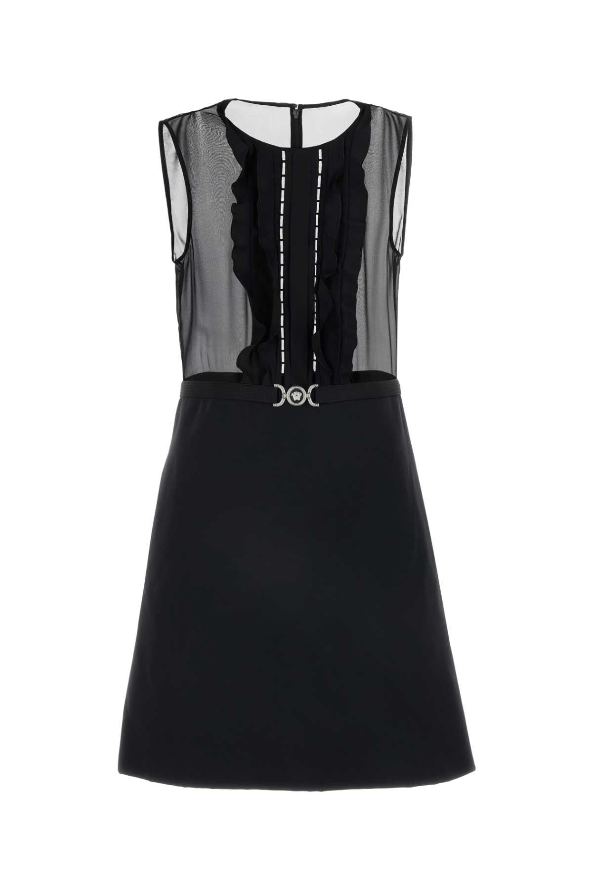 Versace Georgette Dress — Black