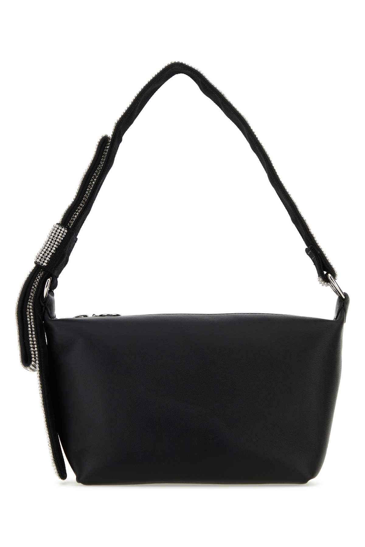 Kara Nappa Leather Shoulder Bag — Black