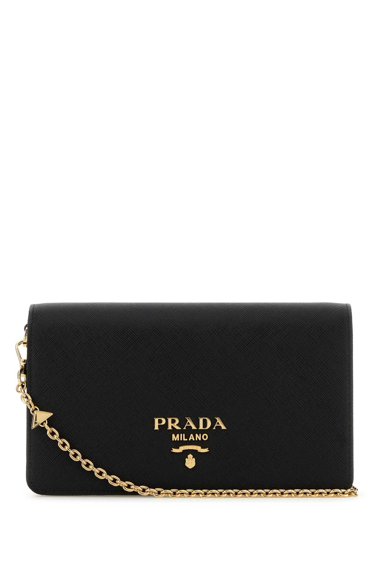 Prada Milano Clutch — Black
