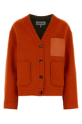 Loewe Wool Blend Cardigan — Orange